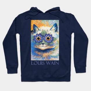 Cat with Daisy Eyes by Louis Wain Hoodie